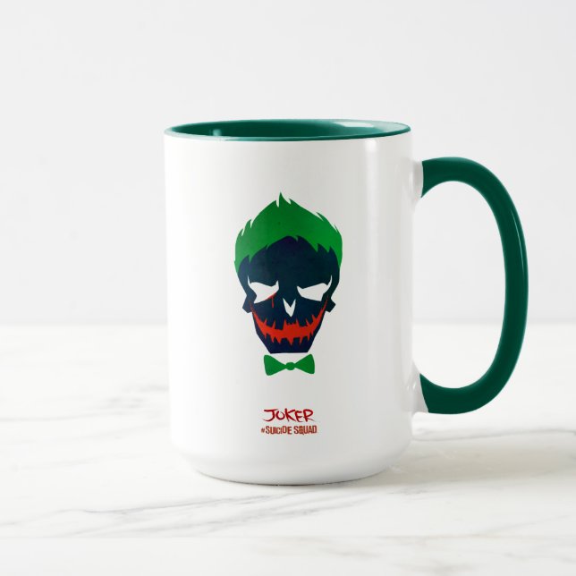 Mug Équipe de suicide | Icône Tête de joker (Droite)
