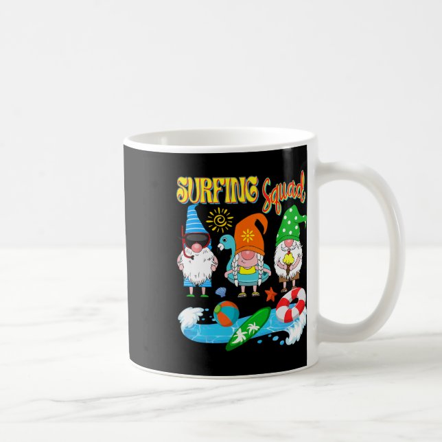 Mug Équipe de surf Trois Gnomes Surf Hawaïen Été (Droite)