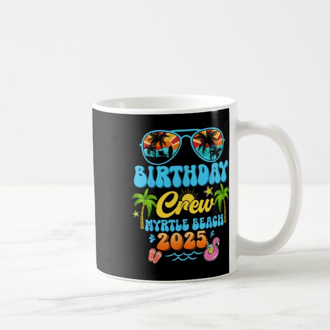 Mug Équipe de vacances d'anniversaire à Myrtle Beach C (Droite)
