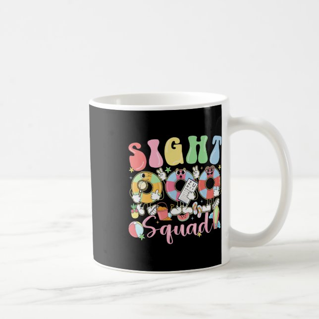 Mug Équipe de vision Vibes d'été drôle Optométrie Opht (Droite)
