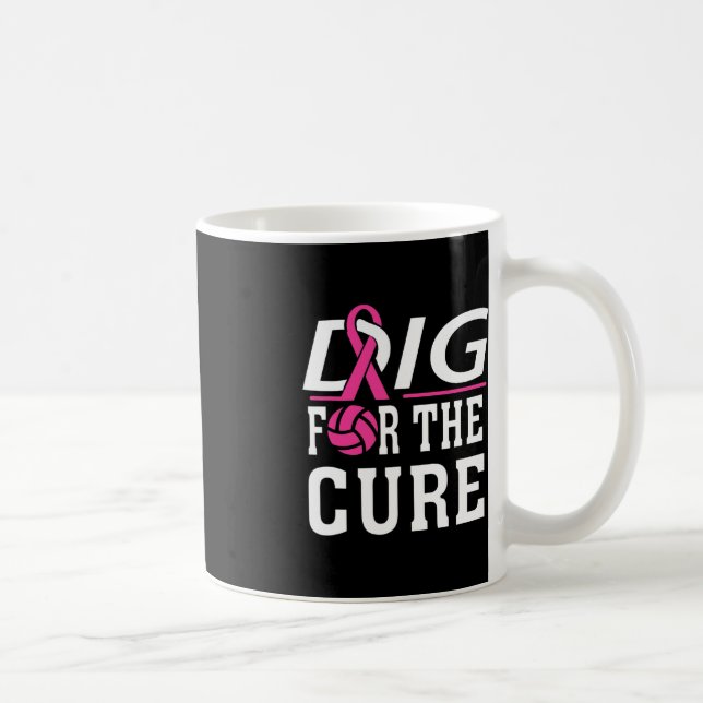 Mug Équipe de volleyball Sensibilisation au cancer du  (Droite)