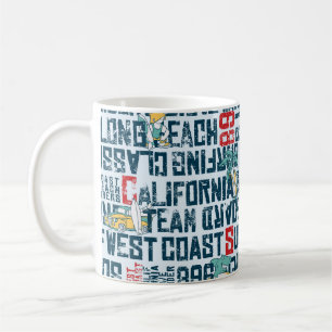 Mug Équipe de Wave rider côte ouest Californie