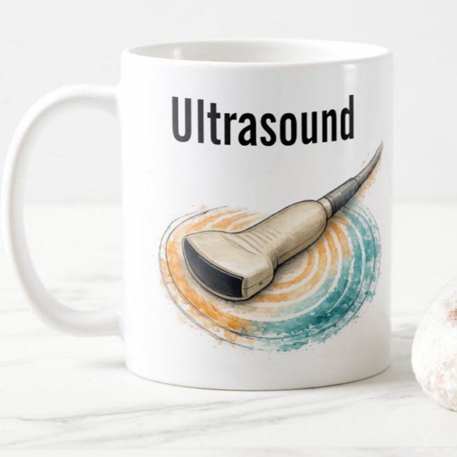 Mug Équipe d'échographie Sonde d'échographie Cadeau d' (Créateur téléchargé)