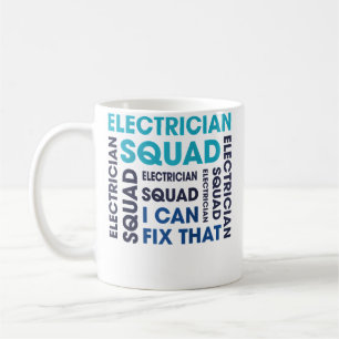 Mug Équipe d'électricien Tension Électro Travailleur