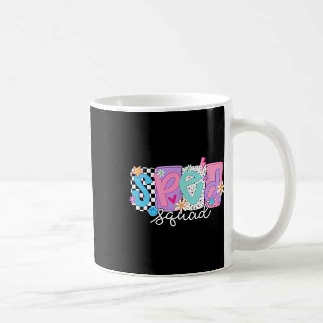 Mug Équipe d'enseignants spécialisés Floral Éducation  (Droite)