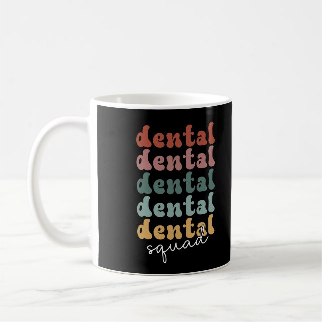 Mug Équipe dentaire rétro | Équipe dentaire | Personne (Gauche)