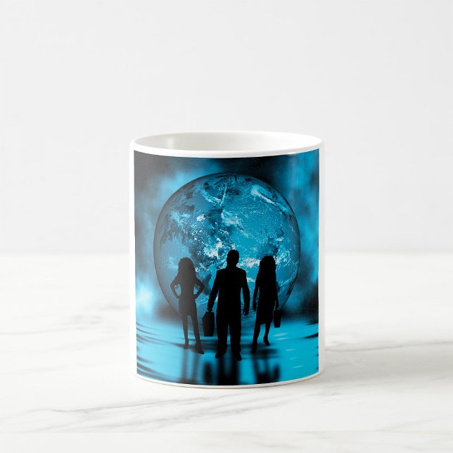 Mug Équipe d'entreprise Silhouette Entreprise futurist (Créateur téléchargé)