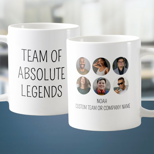 Mug Équipe Des Légendes Absolues 6 Photo Coworker Offi (Team Of Absolute Legends 6 Photo Coworker Office Coffee Mug
)