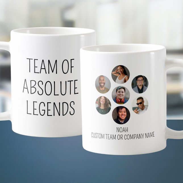 Mug Équipe Des Légendes Absolues 7 Photo Coworker Offi (Team Of Absolute Legends 7 Photo Coworker Office Coffee Mug
)