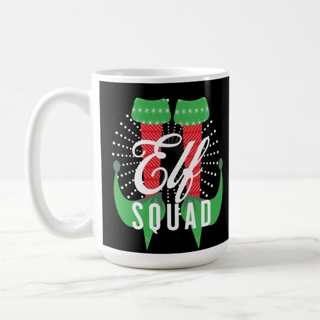 Mug Équipe des talons elfes Fêtes de Noël (Gauche)