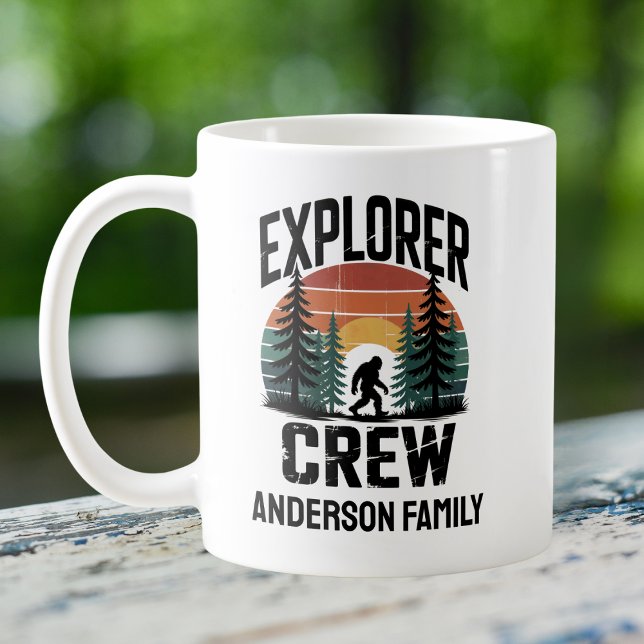 Mug Équipe d'exploration BigFoot Sasquatch Squatchy Vi (Créateur téléchargé)