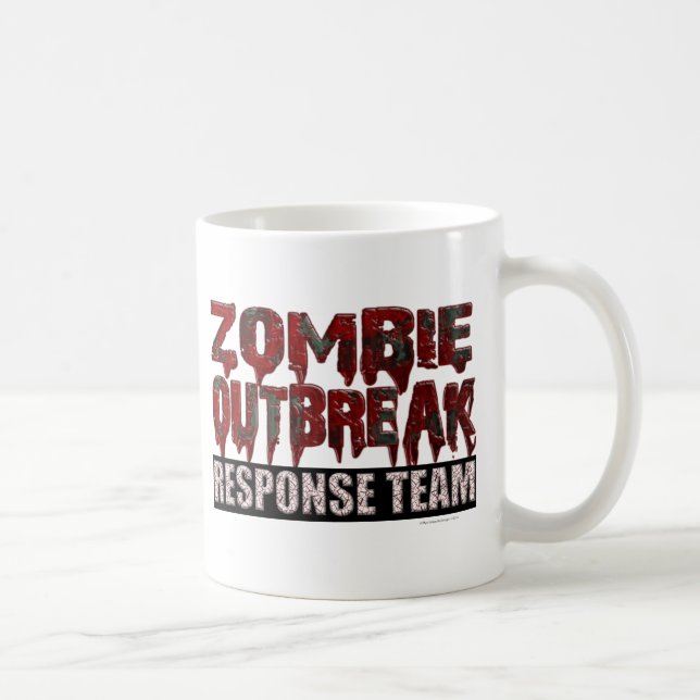 Mug Équipe d'intervention en cas d'éclosion de zombie (Droite)