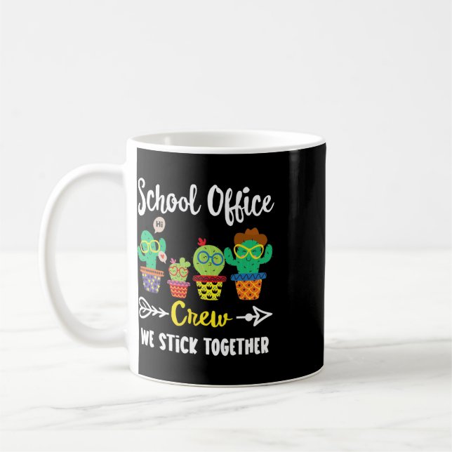 Mug Équipe du bureau de l'école Nous restons ensemble  (Gauche)