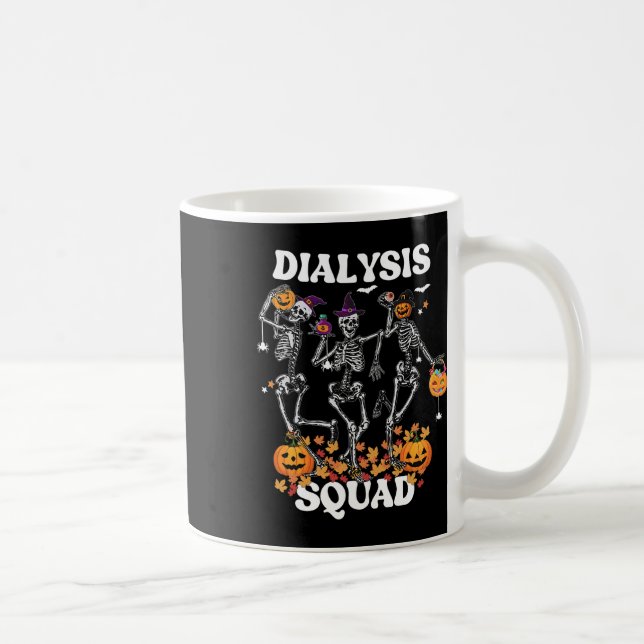 Mug Équipe éffrayante de dialyse Infirmière Skeleton D (Droite)