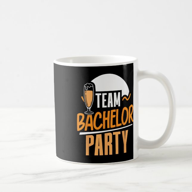 Mug Équipe enterrement de vie de garçon mariée mari  (Droite)