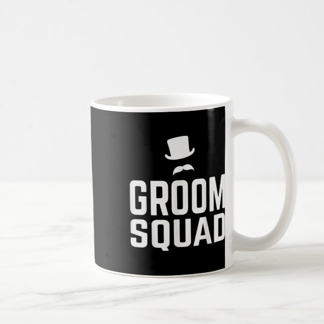 Mug Équipe Groom Squad Mariage Cadeau Enterrement de V (Droite)