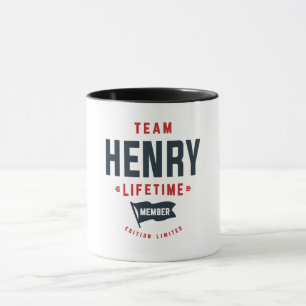 Mug Équipe Henry Membre à vie Funny Nom Henry