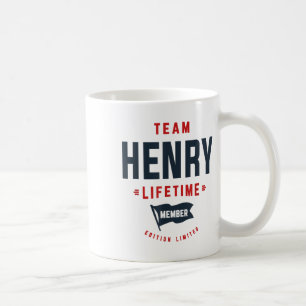 Mug Équipe Henry Membre à vie Nom amusant Henry _1