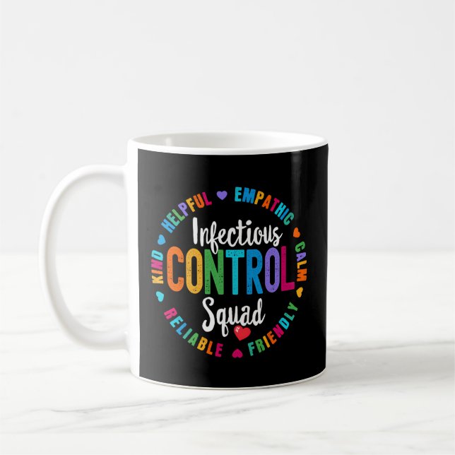 Mug Équipe Infirmière de l'équipe de contrôle des infe (Gauche)