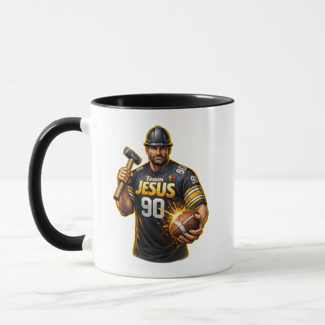 Mug Équipe JESUS Football 90 - Chrétien (Gauche)