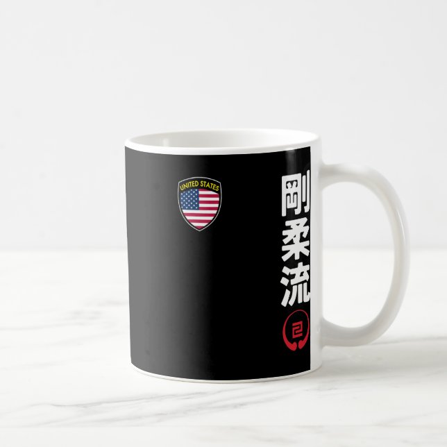 Mug Équipe Karate Goju Ryu Usa Drapeau Kanji Marti jap (Droite)