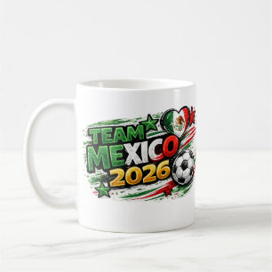 Mug ÉQUIPE MEXIQUE 2026 Fan Fierté mexicaine de footb