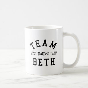 Mug Équipe noire orpheline Beth