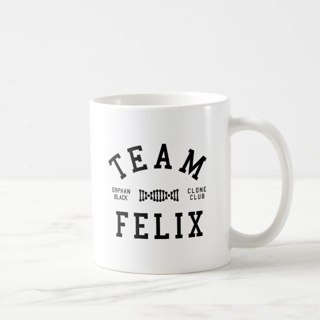 Mug Équipe noire orpheline Felix (Droite)