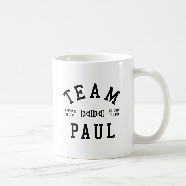 Mug Équipe noire orpheline Paul (Droite)