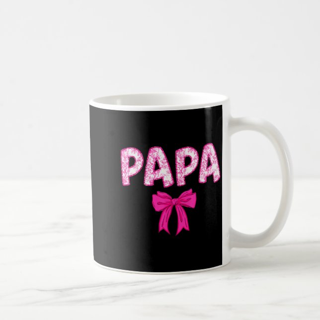 Mug Équipe Papa Anniversaire Arc Rose Famille (Droite)