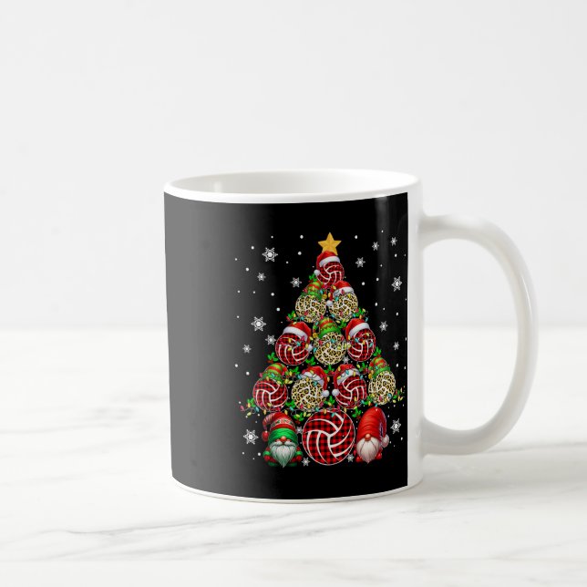 Mug Équipe Père Noël Elf Leopard équipement de volley- (Droite)