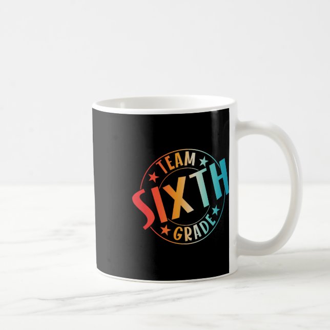 Mug Équipe Professeur de sixième année Élève Rentree s (Droite)