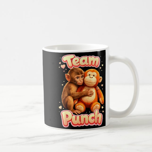 Mug Équipe punch bébé singe mignon nommé punch femmes (Droite)