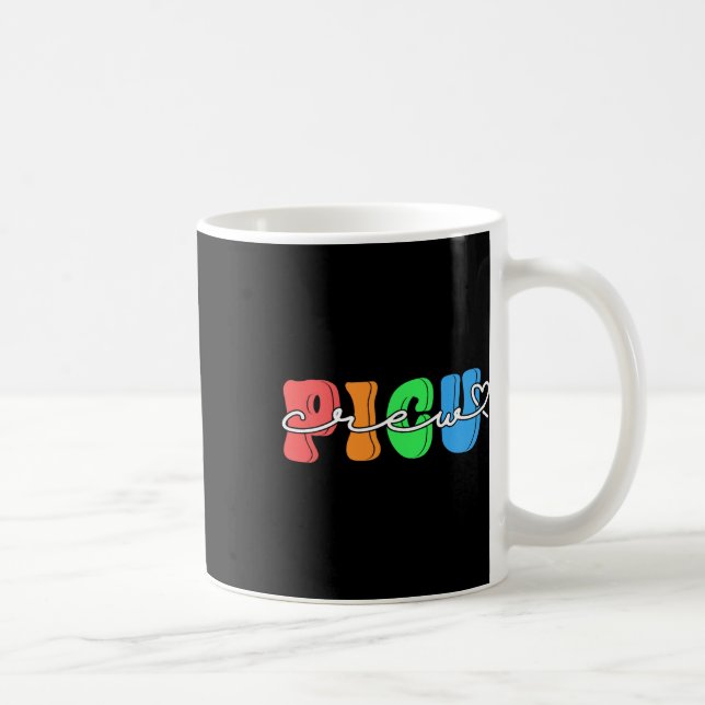 Mug Équipe rétro groovy Picu Saint-Valentin Pédiatrie  (Droite)