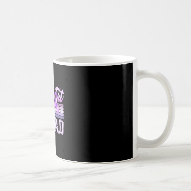 Mug Équipe ruban violet groupe de soutien alzheimer (Droite)