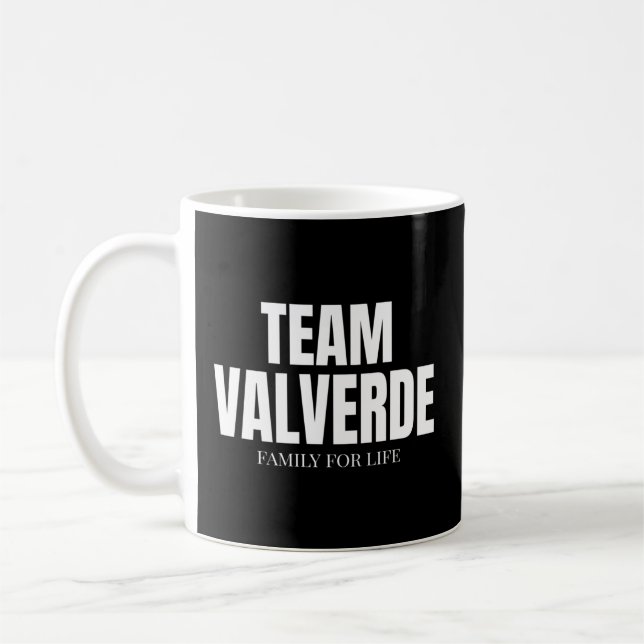 Mug Équipe Valverde Familles Fière Membre Valverde Fam (Gauche)