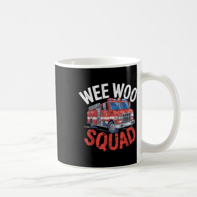 Mug Équipe Wee Woo Drôle Pompiers Camion de pompiers (Droite)