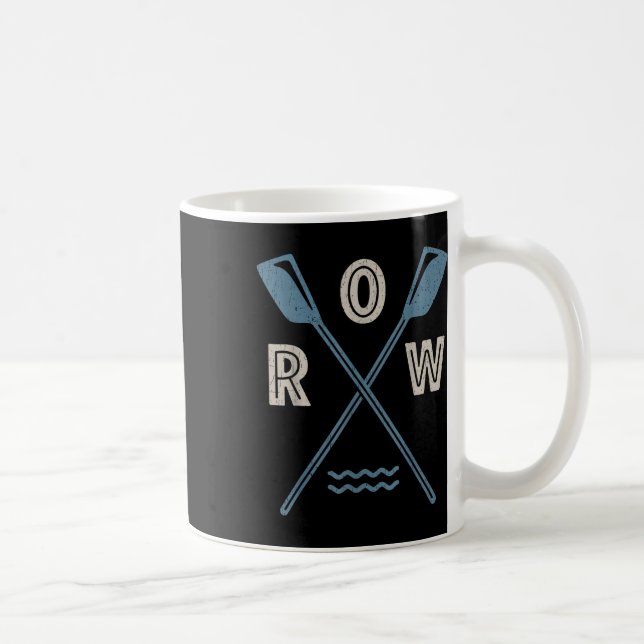 Mug Équipier de nage en ligne à la rame timonier Rétro (Droite)