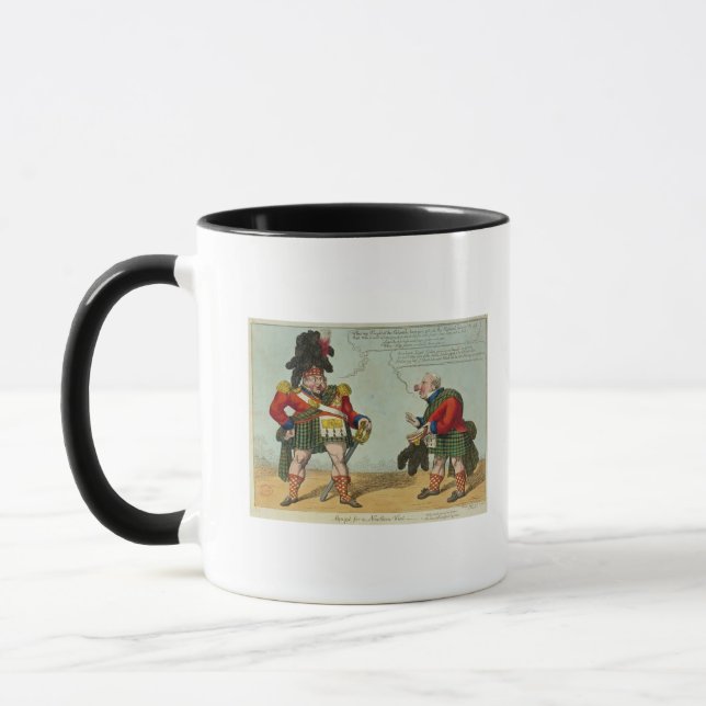 Mug Equipt pour une visite du nord, 1822 (Gauche)