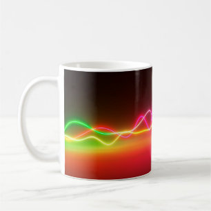 Mug Équitateur graphique brillant de néon coloré. Mu