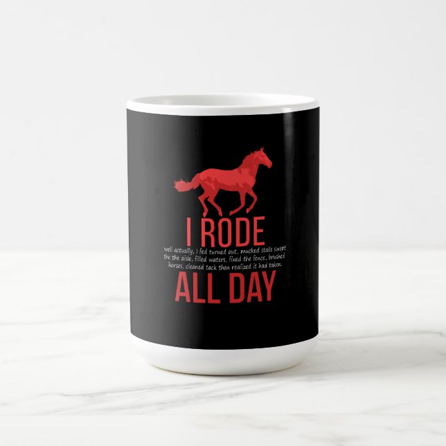 Mug Équitation - Cadeau de randonnée équestre (Centre)