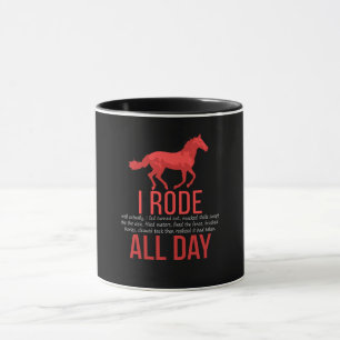 Mug Équitation - Cadeau de randonnée équestre