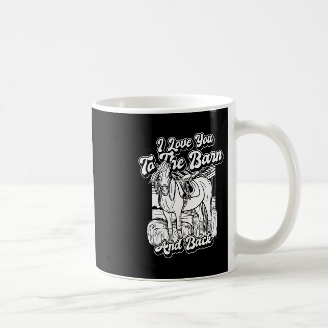 Mug Équitation - Équitation Je Vous Aime À La Grange E (Droite)