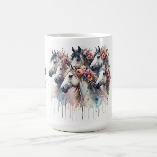 Mug Équitation Maman Cheval Amoureuse de Chevaux (Centre)