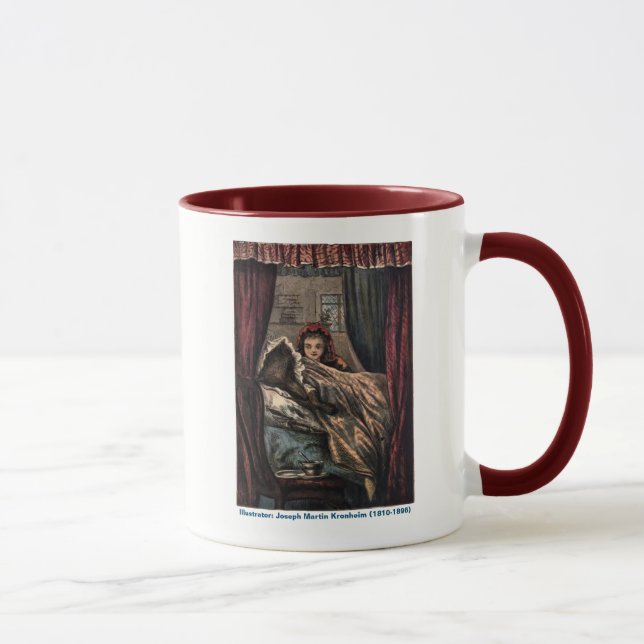 Mug équitationHood Le Loup Dans le lit de grand-mère (Droite)