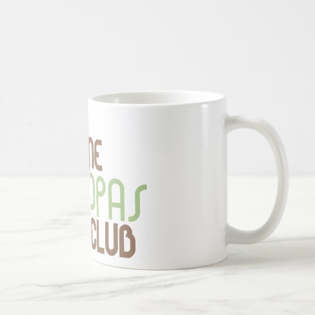 Mug ęr Club de grand-papas de temps (vert) (Droite)