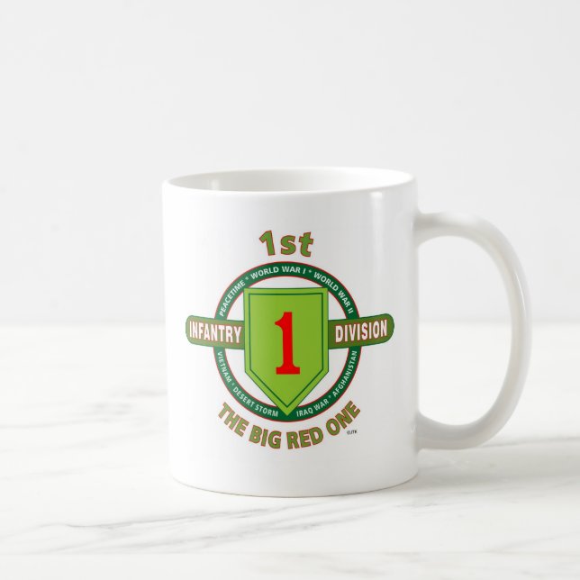 Mug ęr DIVISION d'INFANTERIE "Le GRAND ROUGE UN " (Droite)