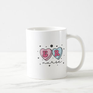 Mug Er Infirmière Valentines Jour Coeur Bonbons d'urge