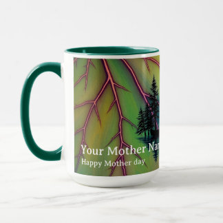 Mug Érable Aurore Canoë Rivière Guidance Aube