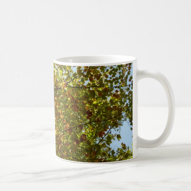 Mug Érable changeant de couleur en vert et or à l'auto (Droite)